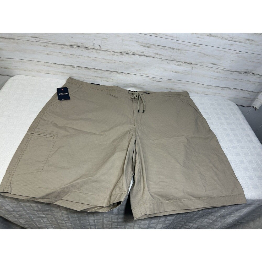 $72 Retail NEW NWT! Chaps Big & Tall Mens Cargo Pocket Stretch Shorts Size 52B